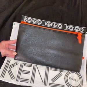 Kenzo Sport Leather Clutch